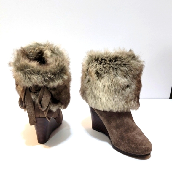 Chinese Laundry Faux Fur Boots Size 6 - Picture 2 of 10